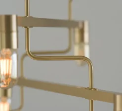 Suspension*Rubn Lustre, Chandelier Kennedy, , LED, 2700K, L73.6cm, H58.5cm - laiton