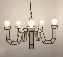 Enfants|Suspension*Seletti Lustre, Cut 'N Paste Lustre, , Ø90cm, H48cm - noir et blanc