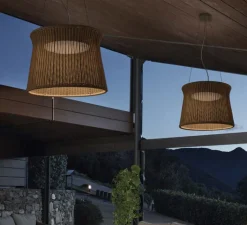 Suspension*Bover Lustre d'extérieur, Syra Outdoor , , IP66, LED, 4700k, 2700lm, Ø60cm, H45,3cm - brun