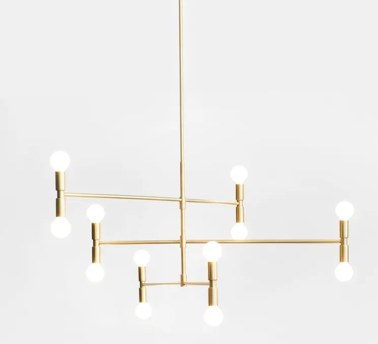 Lustre, Dot Atonium, laiton, Ø96,5cm, H62cm - Lambert & fils