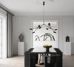 Lustre, Drop, câble de 5m, noir brûlé, L154cm, H73cm - 101 Copenhagen