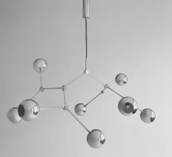 Lustre, Drop Globe Big, chrome, L150cm, H85cm - 101 Copenhagen