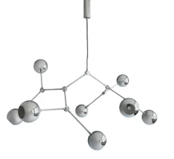 Lustre, Drop Globe Big, chrome, L150cm, H85cm - 101 Copenhagen