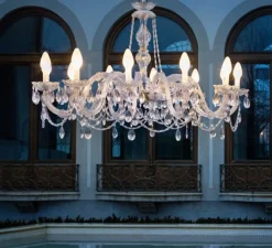 Suspension*Masiero Lustre, Drylight S12, , IP66, LED, dim, 3000K, 3360 lm, Ø113cm, H135cm - blanc