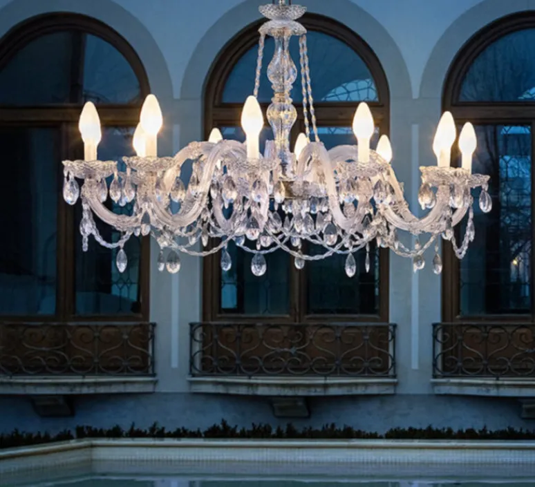 Suspension*Masiero Lustre, Drylight S12, , IP66, LED, dim, 3000K, 3360 lm, Ø113cm, H135cm - blanc