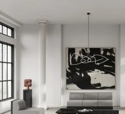 Lustre, Ghost, Mini, blanc, bronze, LED, dim, 2400K, 1722 lm, L116cm, H33cm - 101 Copenhagen