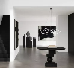 Lustre, Ghost, Mini, blanc, bronze, LED, dim, 2400K, 1722 lm, L116cm, H33cm - 101 Copenhagen