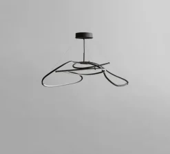 Lustre, Ghost Mini, noir brûlé, LED, dim, 2400K, 1722 lm, L116cm, H35cm - 101 Copenhagen