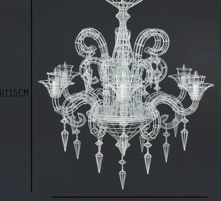 Lustre, GLORIA, blanc, Ø75cm, H75cm - Forestier