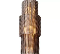 Suspension*Eichholtz Lustre, Imperial, , Ø44cm, H106cm - laiton brossé, verre fumé