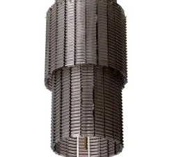 Suspension*Eichholtz Lustre, Imperial, , Ø44cm, H106cm - laiton brossé, verre fumé