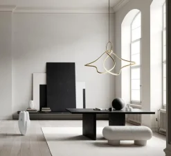 Lustre, Kumo Big, laiton, LED, 2400K, 2059 lm, L100cm, H88cm - 101 Copenhagen