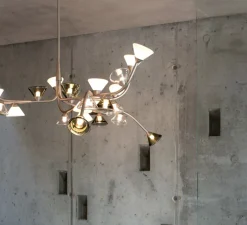 Suspension*Tooy Lustre, Linfa 565.13, , IP40, LED, dim, 2700K, 10500 lm, Ø170cm, H53cm - nickel opaque