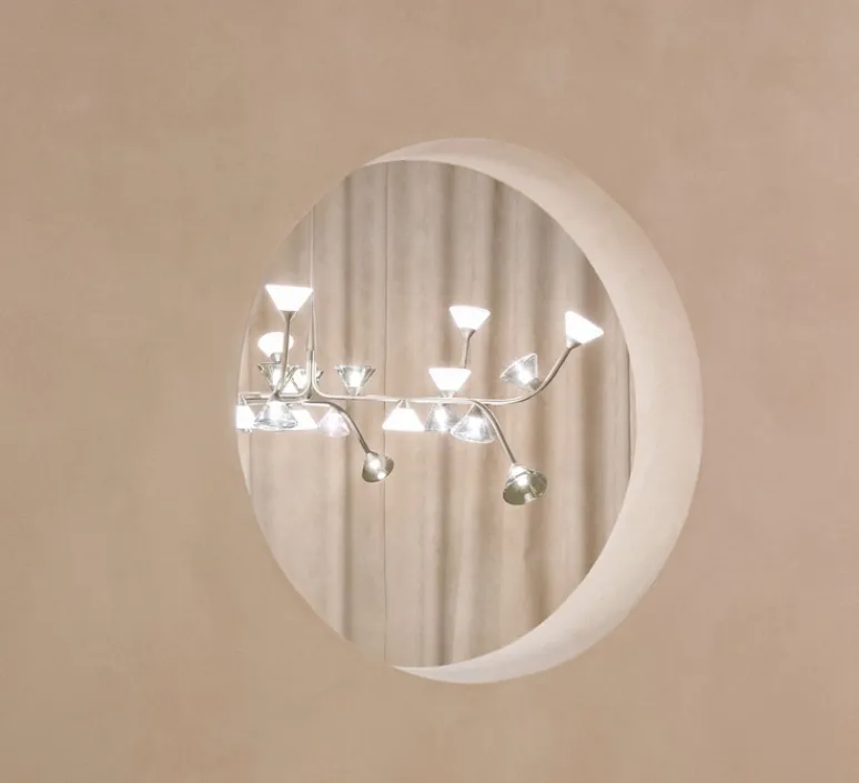 Suspension*Tooy Lustre, Linfa 565.13, , IP40, LED, dim, 2700K, 10500 lm, Ø170cm, H53cm - nickel opaque