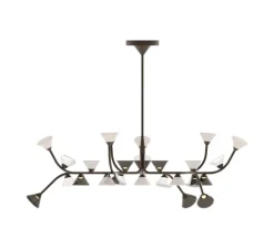 Lustre, Linfa 565.13, titanium, IP40, LED, dim, 2700K, 10500 lm, Ø170cm, H53cm - Tooy