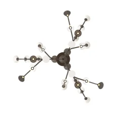 Lustre, Linfa 565.13, titanium, IP40, LED, dim, 2700K, 10500 lm, Ø170cm, H53cm - Tooy