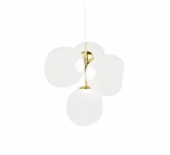Suspension*Tom Dixon Lustre, Melt Mini, , LED, dim, 3000K, 2300 lm, Ø54,5cm, H63,4cm - opal, doré