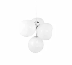 Suspension*Tom Dixon Lustre, Melt Small, , LED, dim, 3000K, 2300 lm, Ø98cm, H103cm - opal, argent