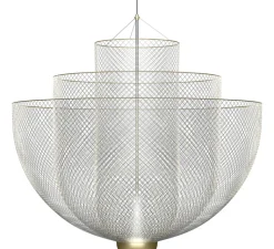 Suspension*Moooi Lustre, Meshmatics Large, , LED, 2700k, 665lm, Ø90cm, H90cm - gris