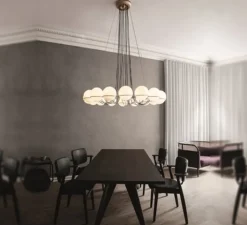 Suspension*Astep Lustre, Model 2109/16/20, , Ø140cm, H160cm - champagne