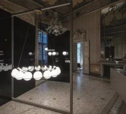 Suspension*Astep Lustre, Model 2109/16/20, , Ø140cm, H160cm - champagne