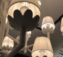 Lustre, Nature, blanc mat, Ø77cm, H99cm - Eichholtz