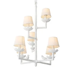 Lustre, Nature, blanc mat, Ø77cm, H99cm - Eichholtz