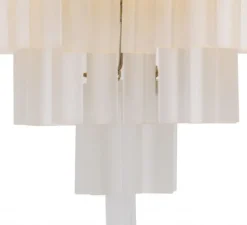 Suspension*Eichholtz Lustre, Nova, , verre dépoli, Ø60cm, H60cm - nickel