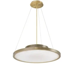 Suspension*Eichholtz Lustre, Pullman, , Ø70cm, H15cm - laiton brossé, albâtre