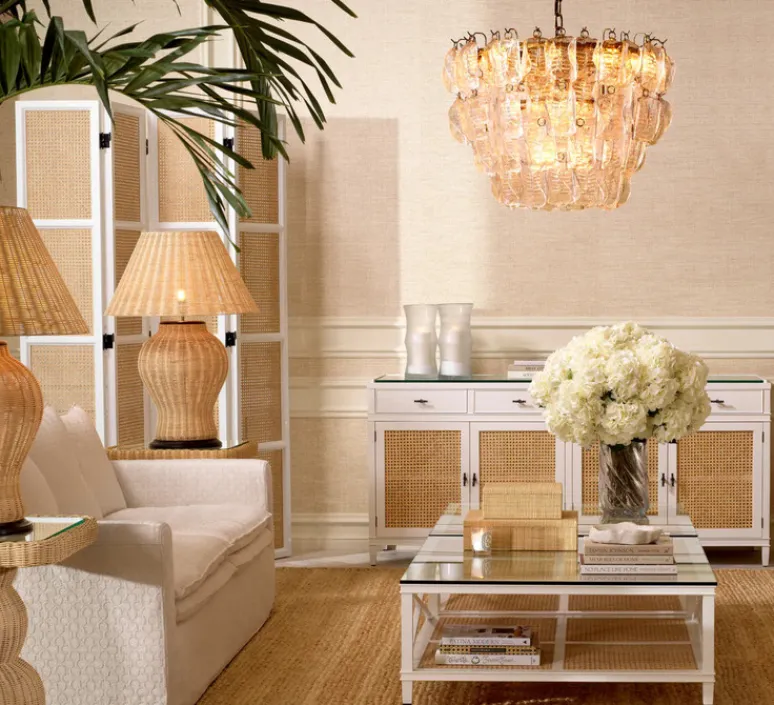 Suspension*Eichholtz Lustre, Solange, , Ø85cm, H61,5cm - transparent