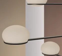 Lustre, Suspension, Coco, noir, Ø130cm, H82cm - LEDs C4