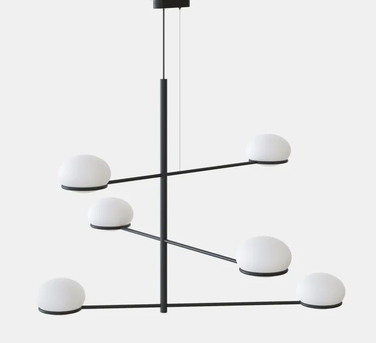 Lustre, Suspension, Coco, noir, Ø130cm, H82cm - LEDs C4