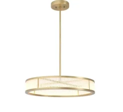 Suspension*Eichholtz Lustre, Thibaud S, , 2700K, 1800lm, Ø70cm, H15cm + tube de 10-30 ou 50cm H - laiton