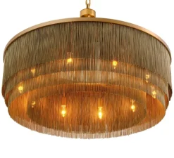 Suspension*Eichholtz Lustre, Tissot L, , Ø90cm, H61cm- laiton antique