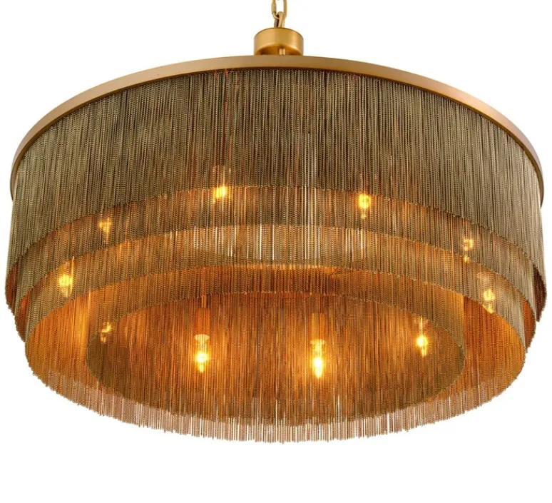 Suspension*Eichholtz Lustre, Tissot L, , Ø90cm, H61cm- laiton antique