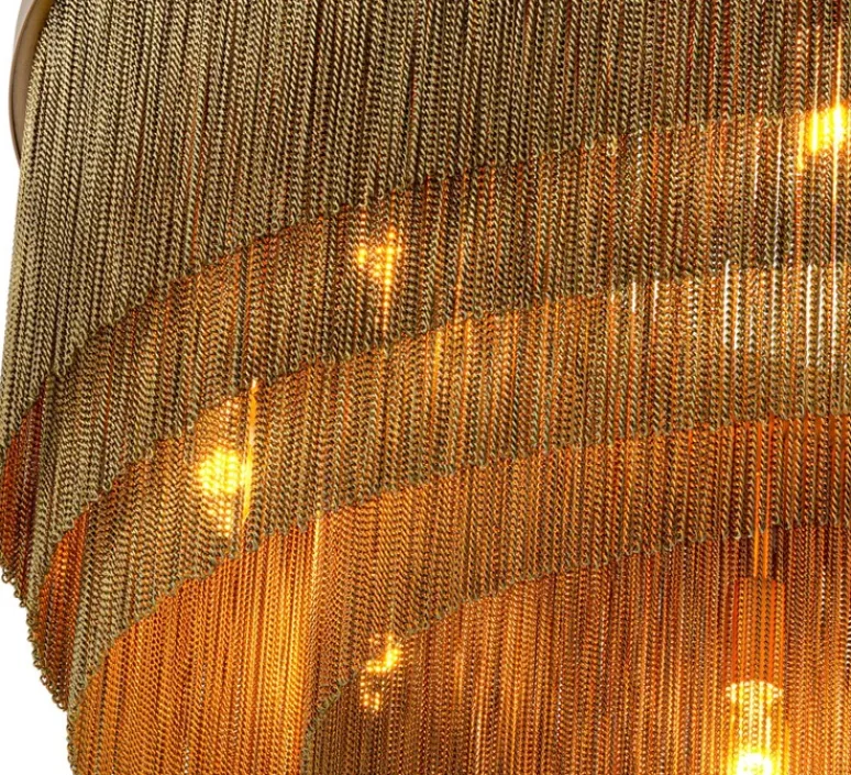 Suspension*Eichholtz Lustre, Tissot L, , Ø90cm, H61cm- laiton antique