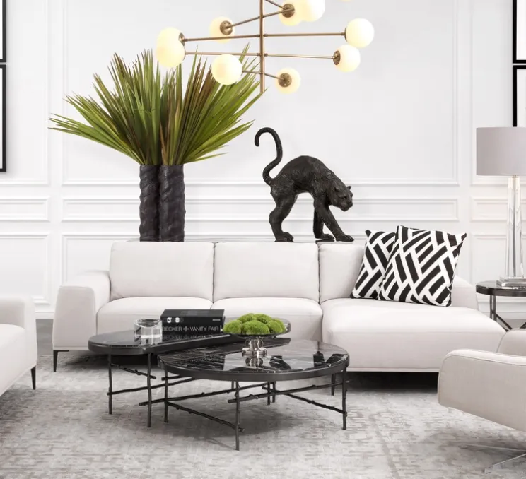 Lustre, Tortora, laiton, ø122cm, H69cm - Eichholtz