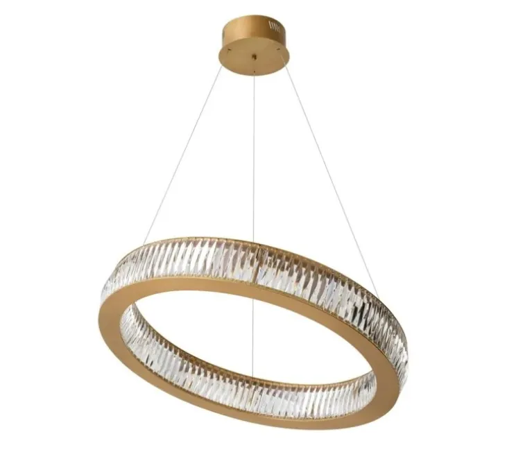 Lustre, Vancouver L, laiton antique, cristal, Ø91cm, H13cm - Eichholtz