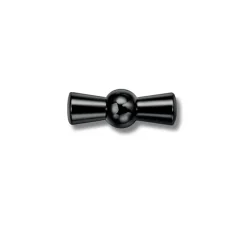 Interrupteur*Fontini Manette pour interrupteur, Garby Colonial, Simple, Nickel noir, Lot de 5, L4,3cm, H1,6cm -
