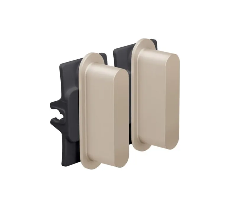 Interrupteur*Niko Manette pour interrupteur, Rocker, Simple, Steel champagne coated, Interrupteur x2, L5,5cm, H5,5cm -