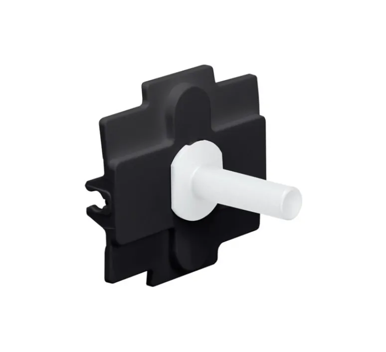 Interrupteur*Niko Manette pour interrupteur, Toggle, Simple, Steel white coated, Interrupteur x1, L5,5cm, H5,5cm -