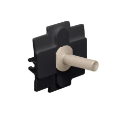 Interrupteur*Niko Manette pour interrupteur, Toggle, Simple, Steel champagne coated, Interrupteur x1, L5,5cm, H5,5cm -