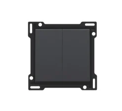 Interrupteur*Niko Manette pour interrupteur, Intense, Simple, Anthracite coated, Interrupteur x2, L5,6cm, H5,6cm -