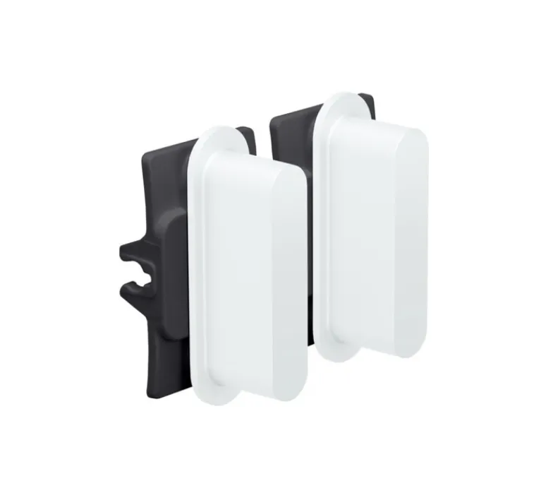 Interrupteur*Niko Manette pour interrupteur, Rocker, Simple, Steel white coated, Interrupteur x2, L5,5cm, H5,5cm -