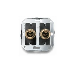 Mécanisme, 1950, Simple, Va-et-vient x1, Poussoir x1, Doré, L9,1cm, H12,5cm - Fontini