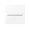 Mécanisme avec enjoliveur, LS 990, Simple, Blanc mat, Interrupteur carte hôtel x1, L8,5cm, H6,7cm - Jung