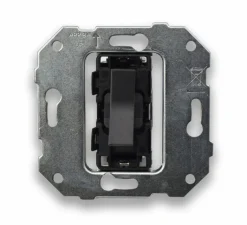 Interrupteur*Font Barcelona Mécanisme, Bridge, Simple, Va-et-vient x1, Noir, L8cm, H8cm -