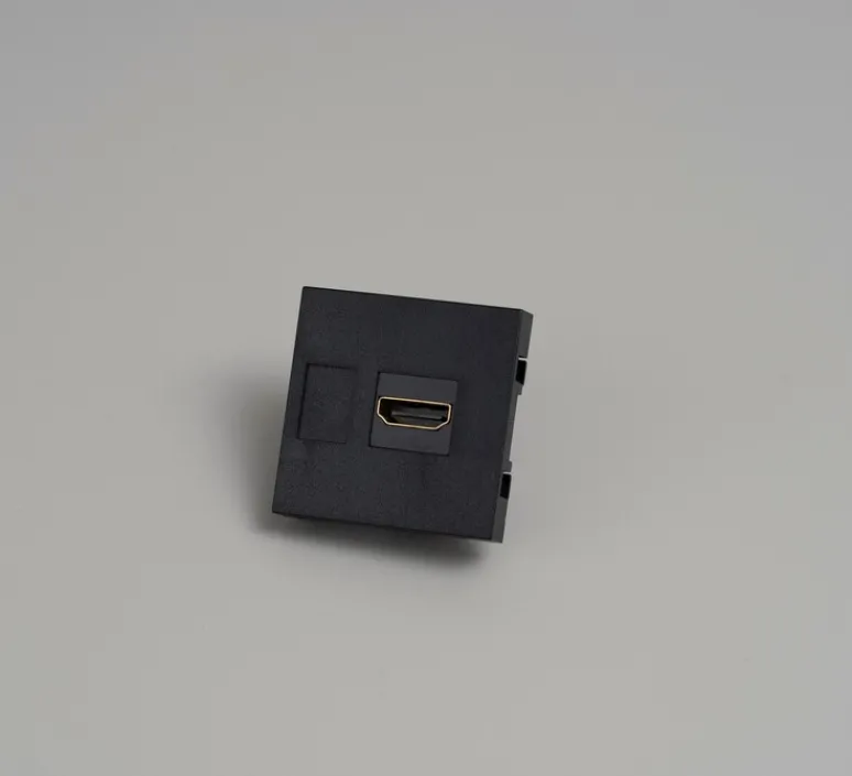 Prise*Buster & Punch Mécanisme, Buster, Simple, Prise-HDMI x1, Noir, L4,5cm, H4,5cm -