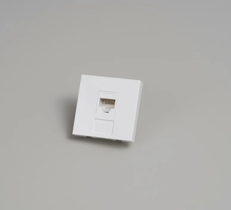 Prise*Buster & Punch Mécanisme, Buster, Simple, Prise-RJ45 x1, Blanc, L4,5cm, H4,5cm -