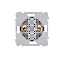 Interrupteur*Modelec Mécanisme, Confidence, Poussoir x1 et Va-et-vient x1, Doré, L3,5cm, H12cm -